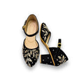 FANCY BLOCK HEEL - BLACK