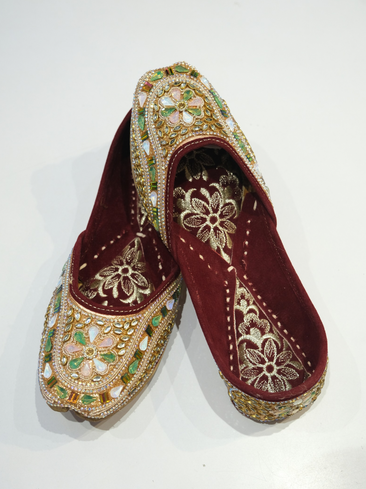 ROSE GOLD KUNDAN JUTTI