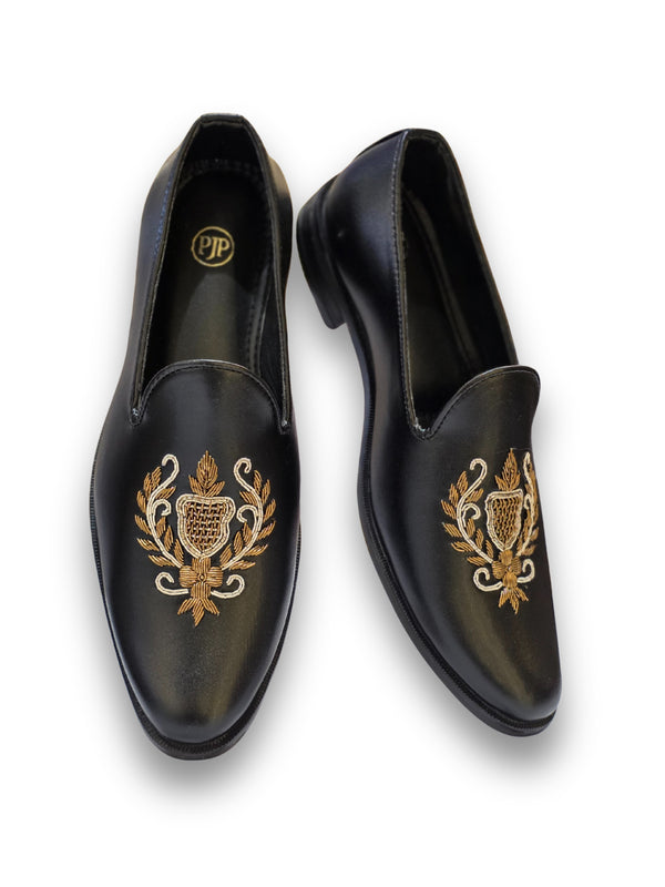 CLASSIC EMBROIDERY MOJRI - BLACK