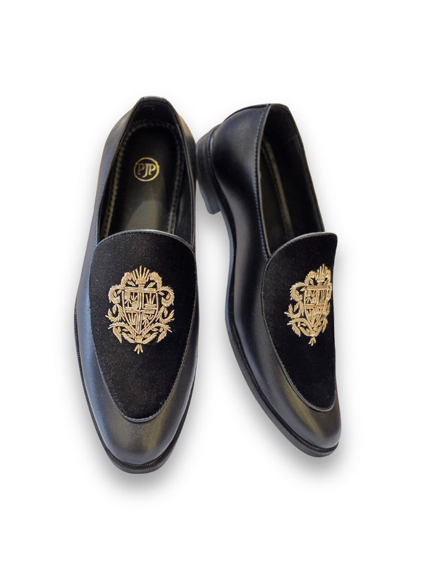 CLASSIC EMBROIDERY MOJRI - BLACK