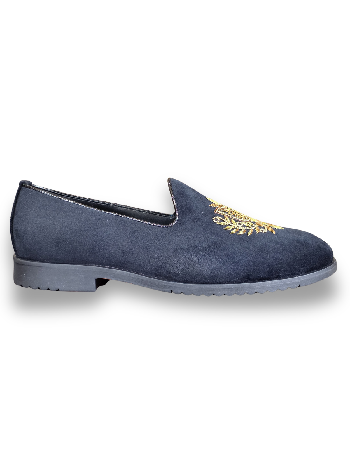 BLACK VELVET LOAFER