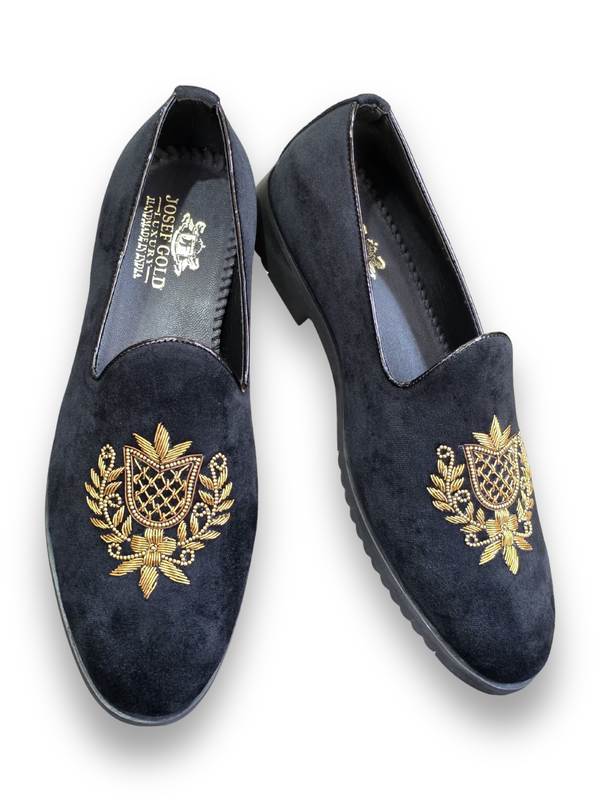 BLACK VELVET LOAFER